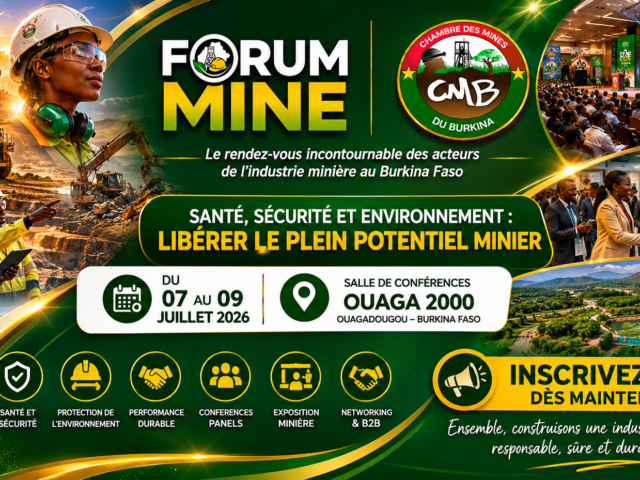 Forum Mine- 2026: « Environnement, Santé, Sécurité : libérer le plein potentiel minier ».