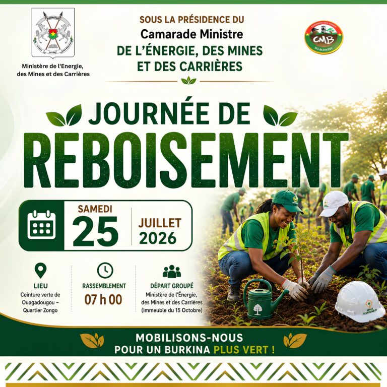 Le secteur minier se mobilise pour reverdir le Faso !